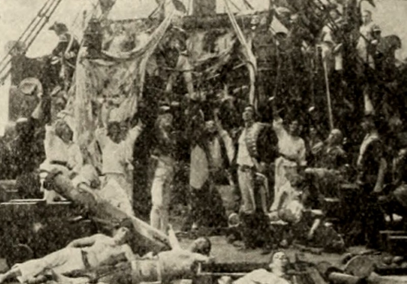 The Battle of Trafalgar scene