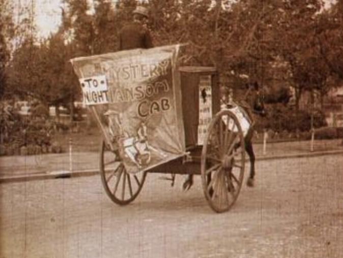 The Mystery of a Hansom Cab scene