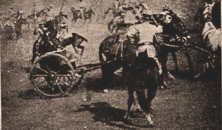 The Battle of Gettysburg scene