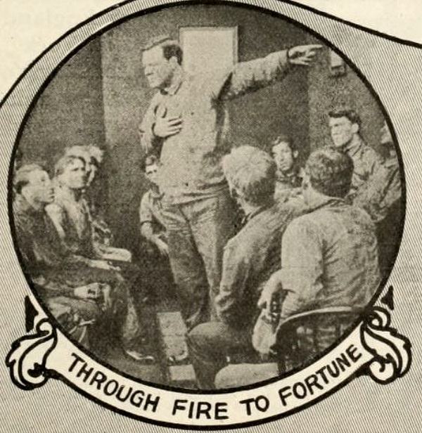 Through Fire to Fortune scene