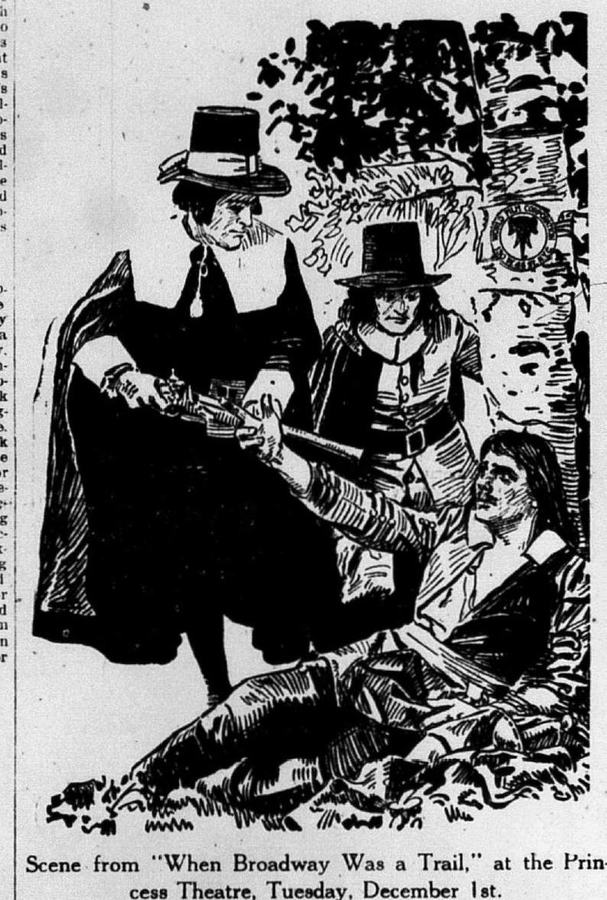 When Broadway Was a Trail scene