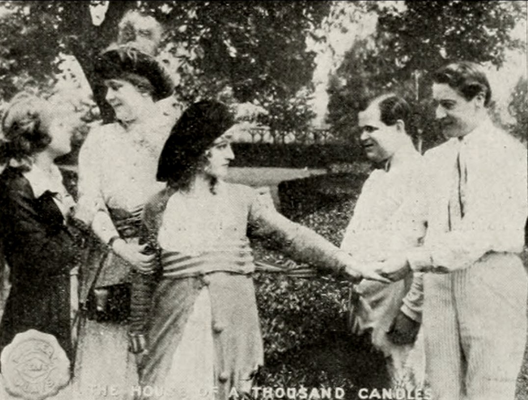 The House of a Thousand Candles scene