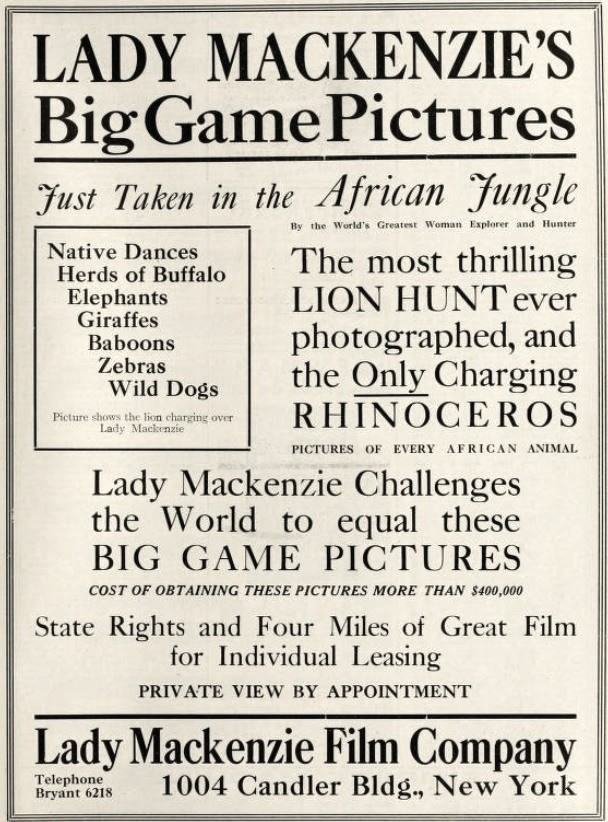 Lady Mackenzie's Big Game Pictures scene