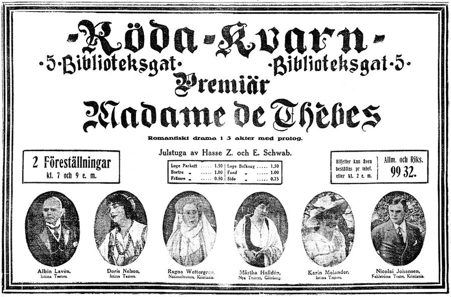 Madame de Thebes scene