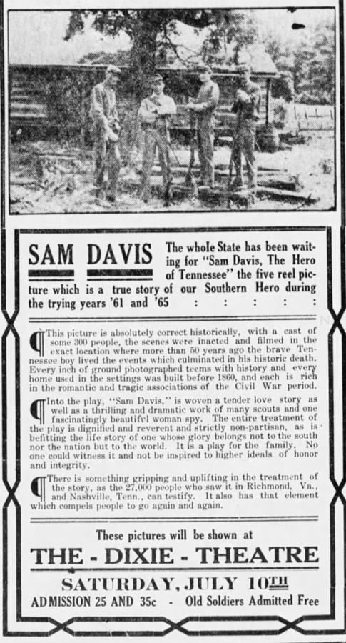 Sam Davis, the Hero of Tennessee scene 1