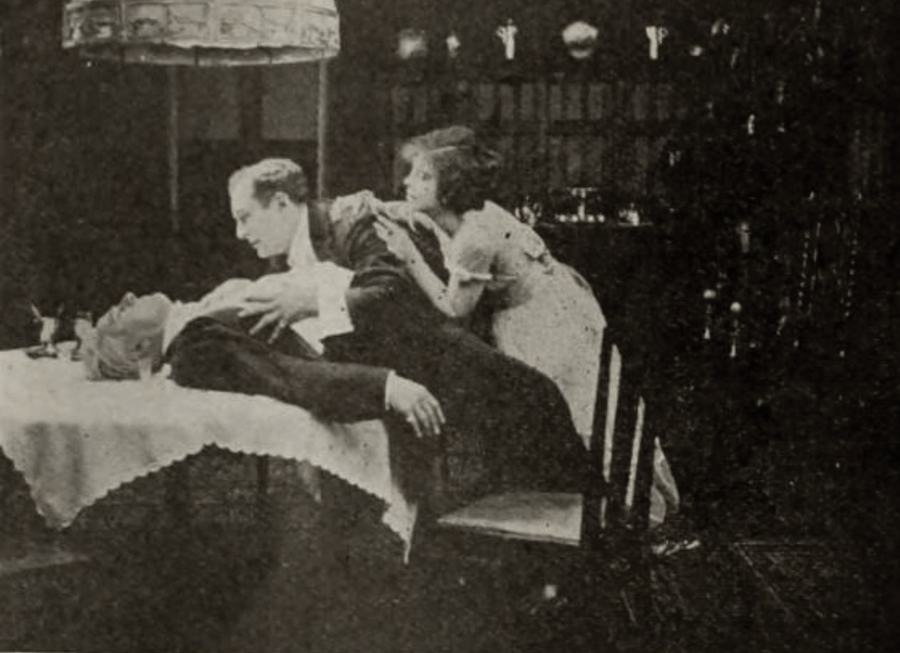 The Crimson Stain Mystery scene