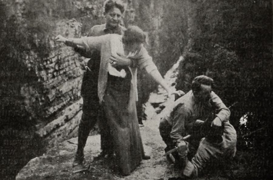The Hunted Woman scene