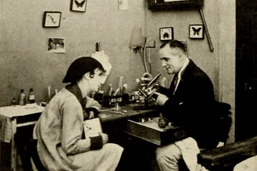The Microscope Mystery scene