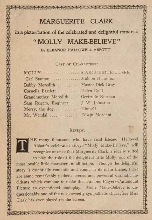 Molly Make-Believe scene