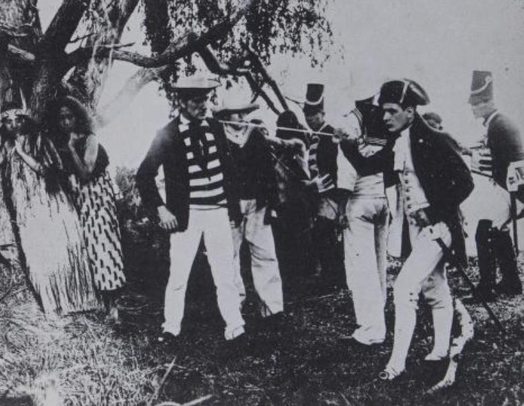 The Mutiny of the Bounty scene