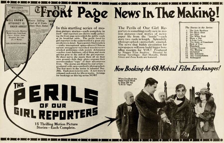 Perils of Our Girl Reporters scene