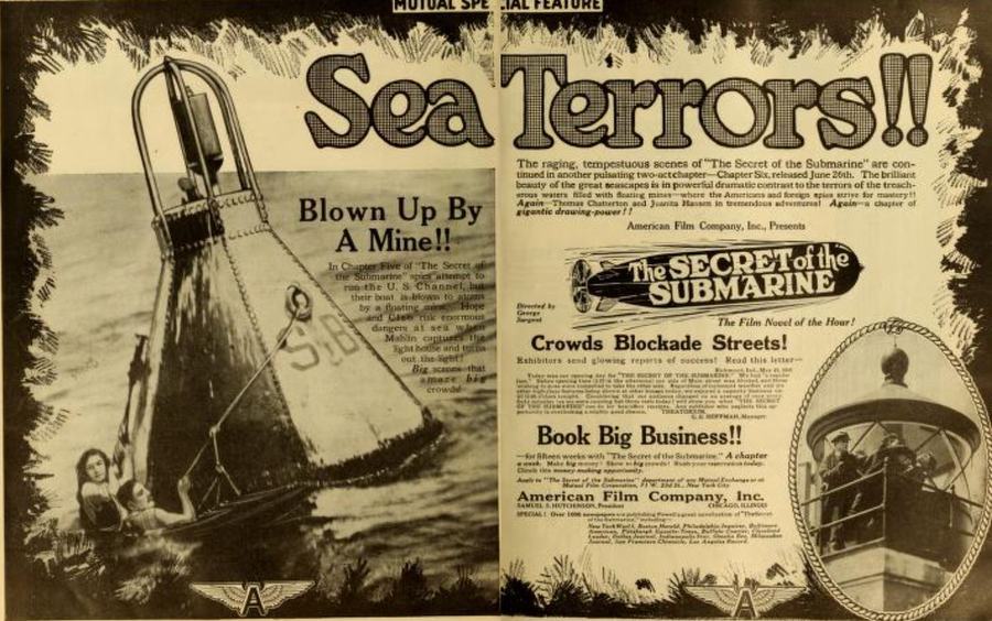 The Secret of the Submarine scene