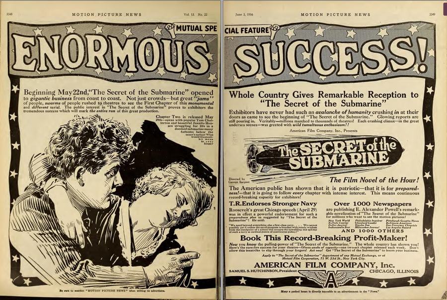 The Secret of the Submarine scene