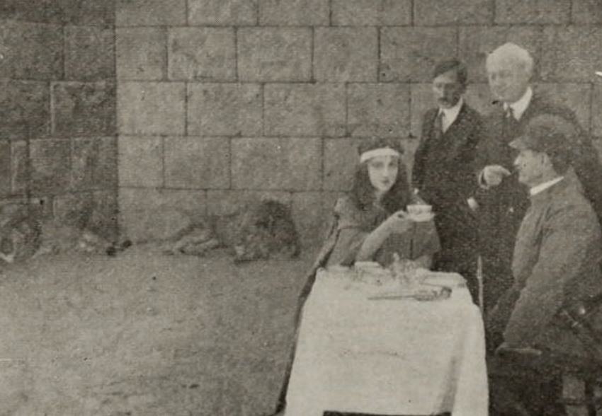 Thrown to the Lions scene