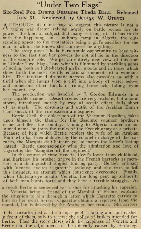 Under Two Flags scene