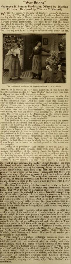War Brides scene