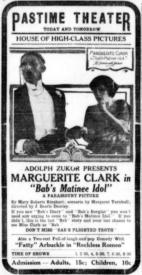 Bab's Matinee Idol scene