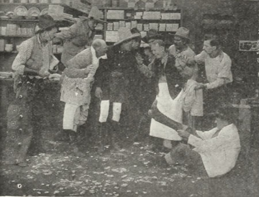 Bucking Broadway scene