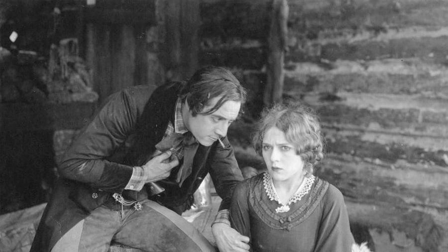 A Romance of the Redwoods scene