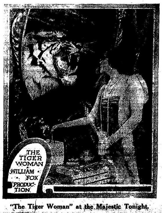 The Tiger Woman scene