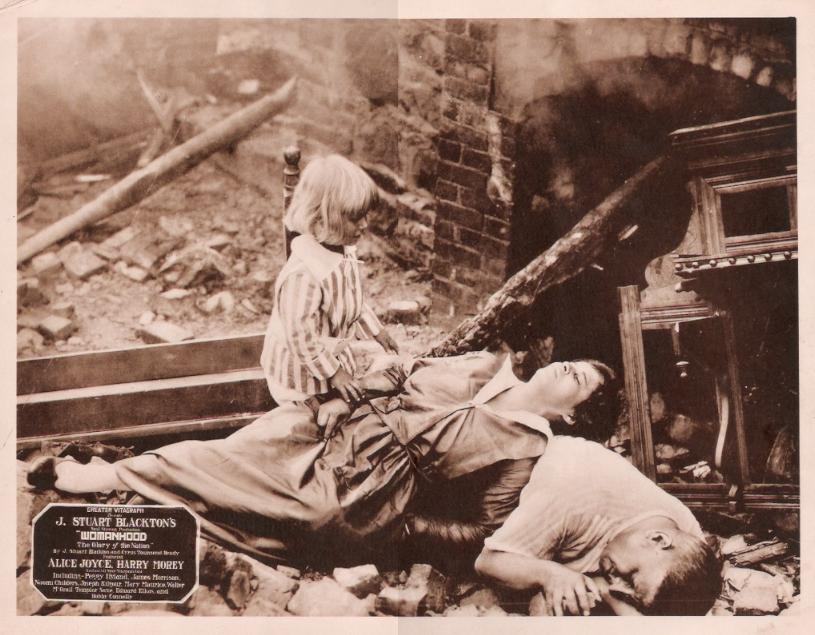 Womanhood, the Glory of the Nation scene
