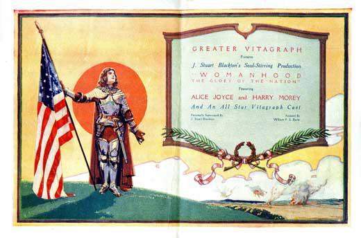 Womanhood, the Glory of the Nation scene