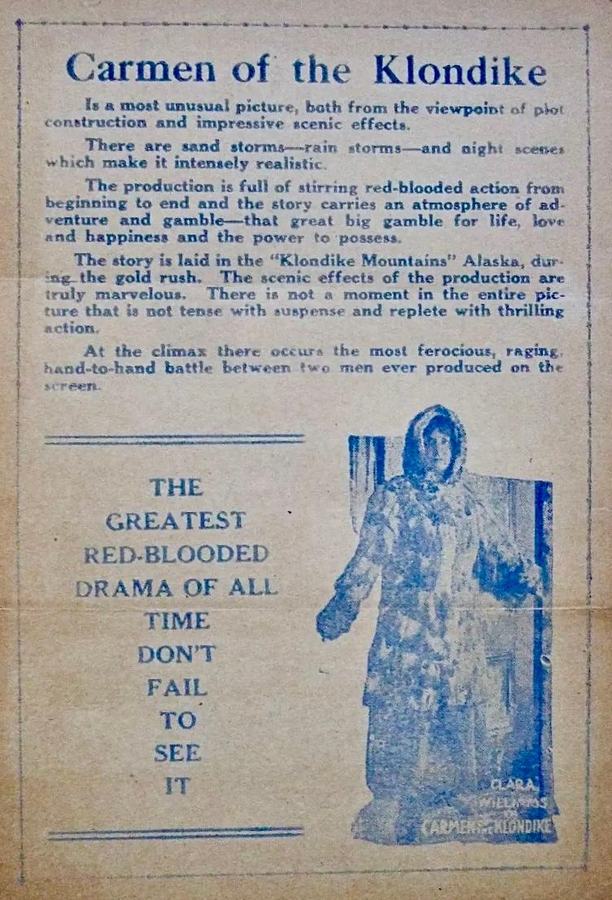Carmen of the Klondike scene
