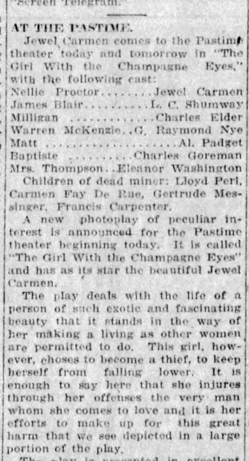 The Girl with the Champagne Eyes scene