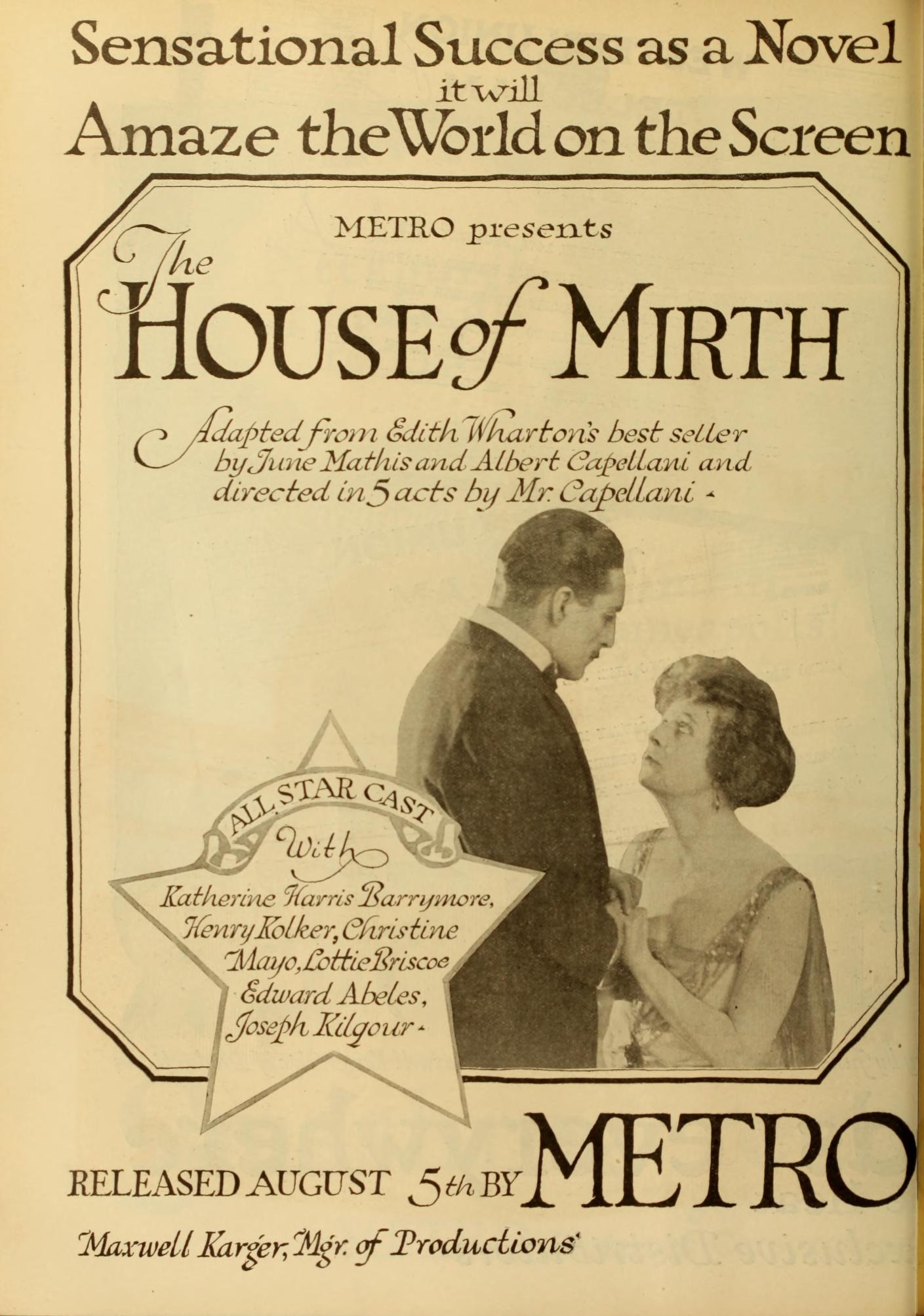 The House of Mirth scene