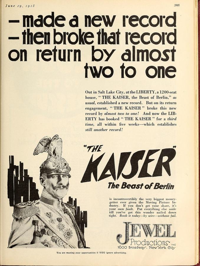 The Kaiser, the Beast of Berlin scene