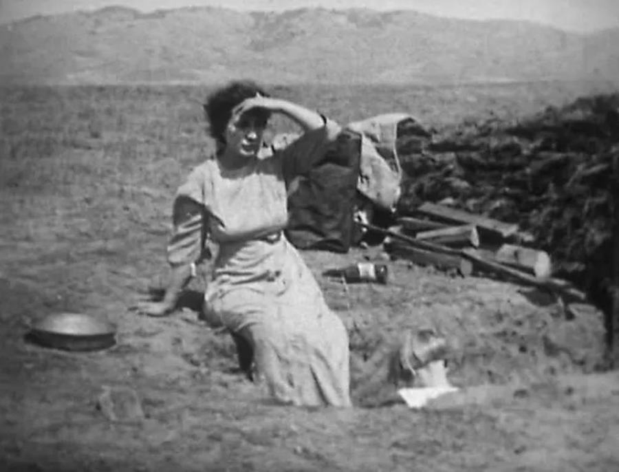 The Lady of the Dugout scene