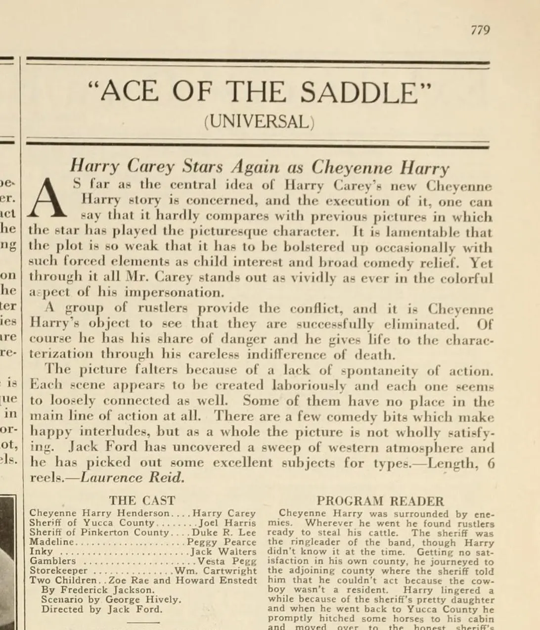 Ace of the Saddle scene
