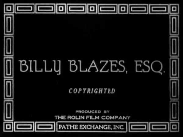 Billy Blazes, Esq. scene