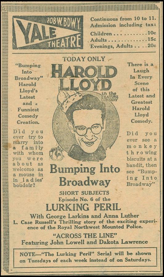 Bumping Into Broadway scene