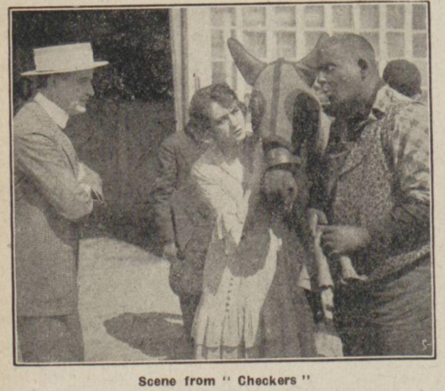 Checkers scene