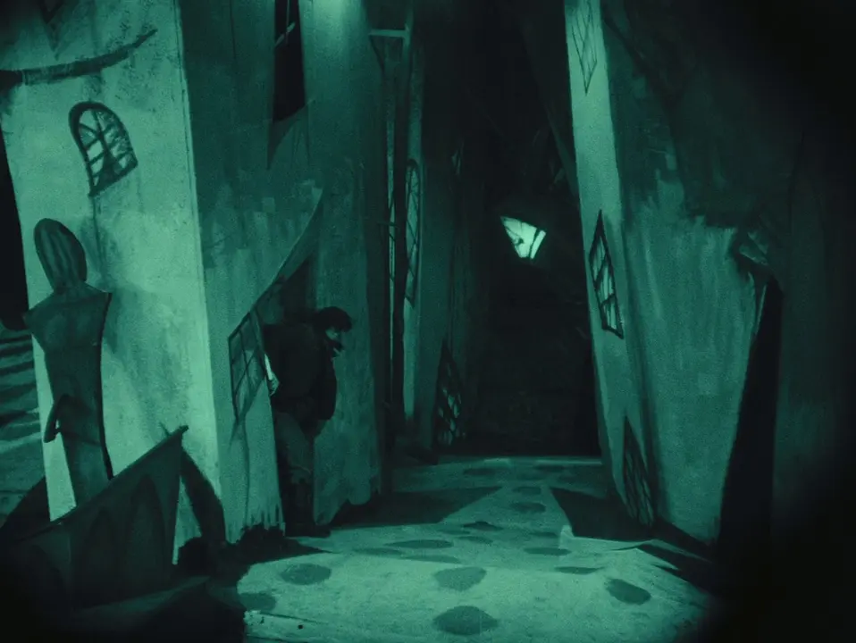 The Cabinet of Dr. Caligari scene