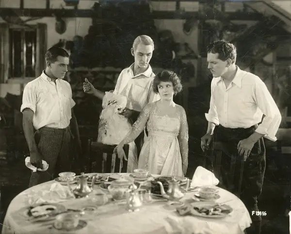 Three Men and a Girl scene
