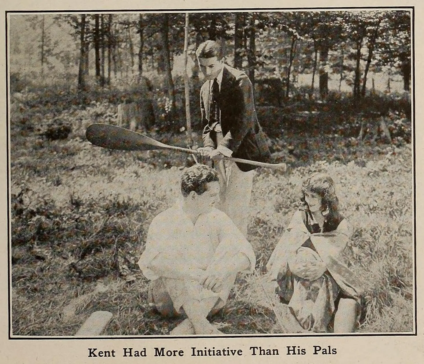 Three Men and a Girl scene
