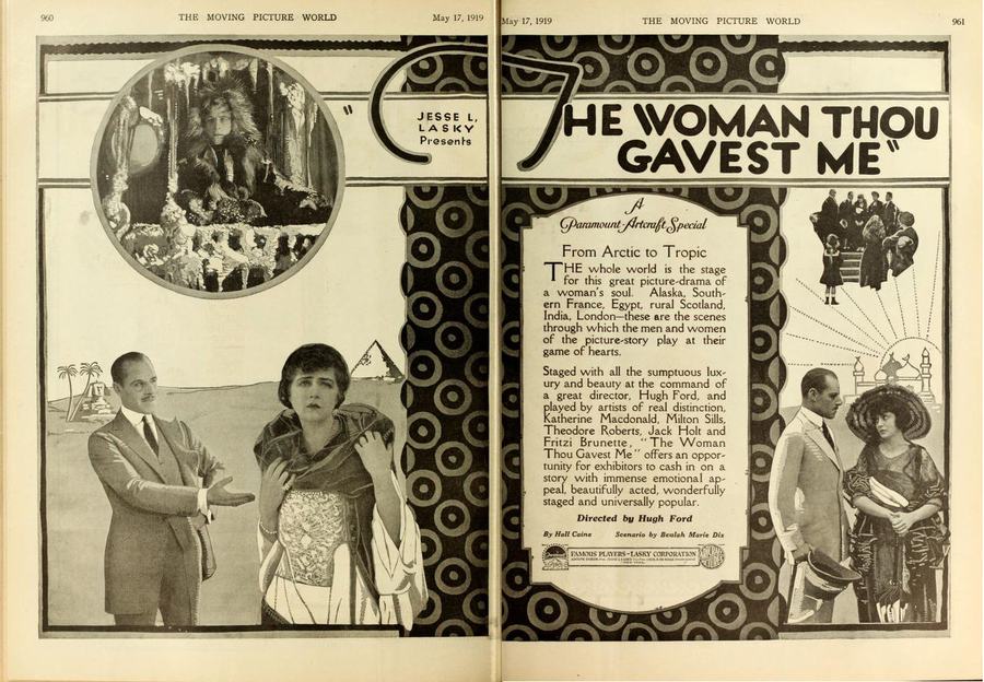 The Woman Thou Gavest Me scene