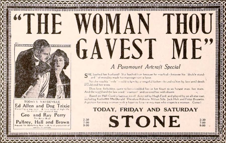 The Woman Thou Gavest Me photo