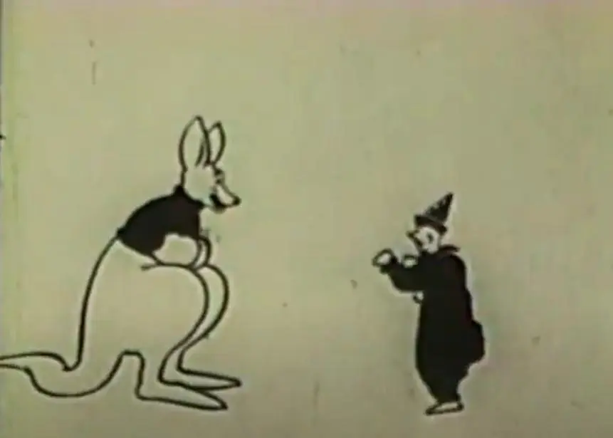 The Boxing Kangaroo scene