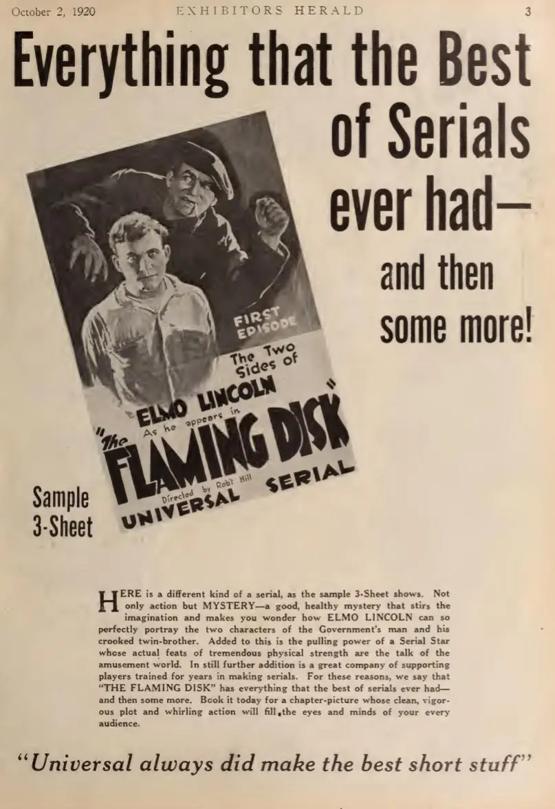 The Flaming Disc scene
