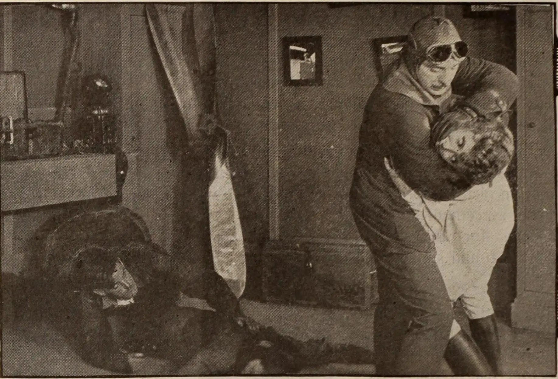 The Great Air Robbery scene
