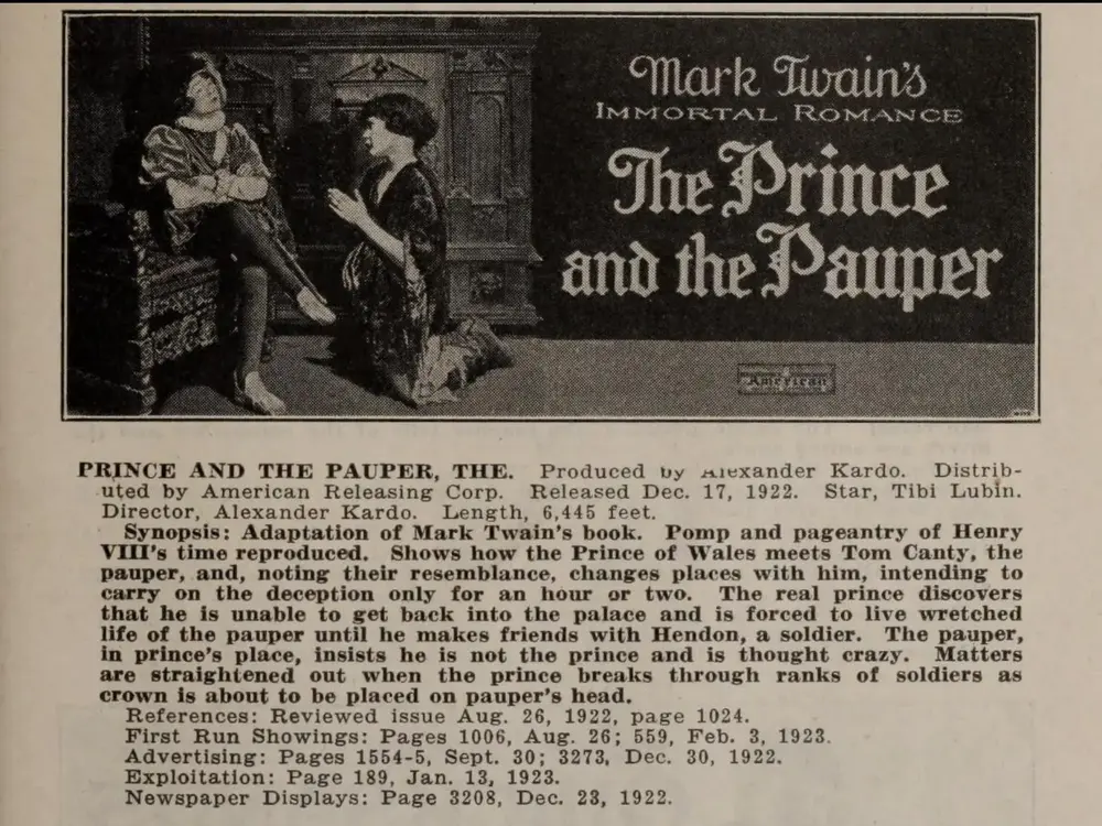 The Prince and the Pauper scene