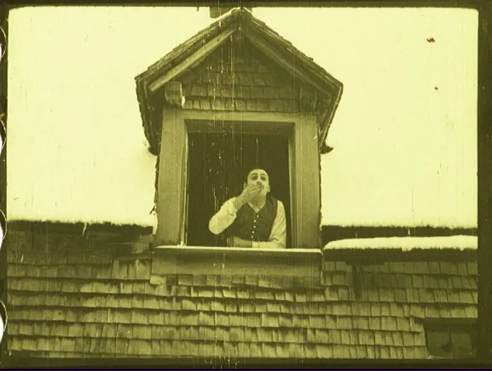 Romeo and Juliet in the Snow scene