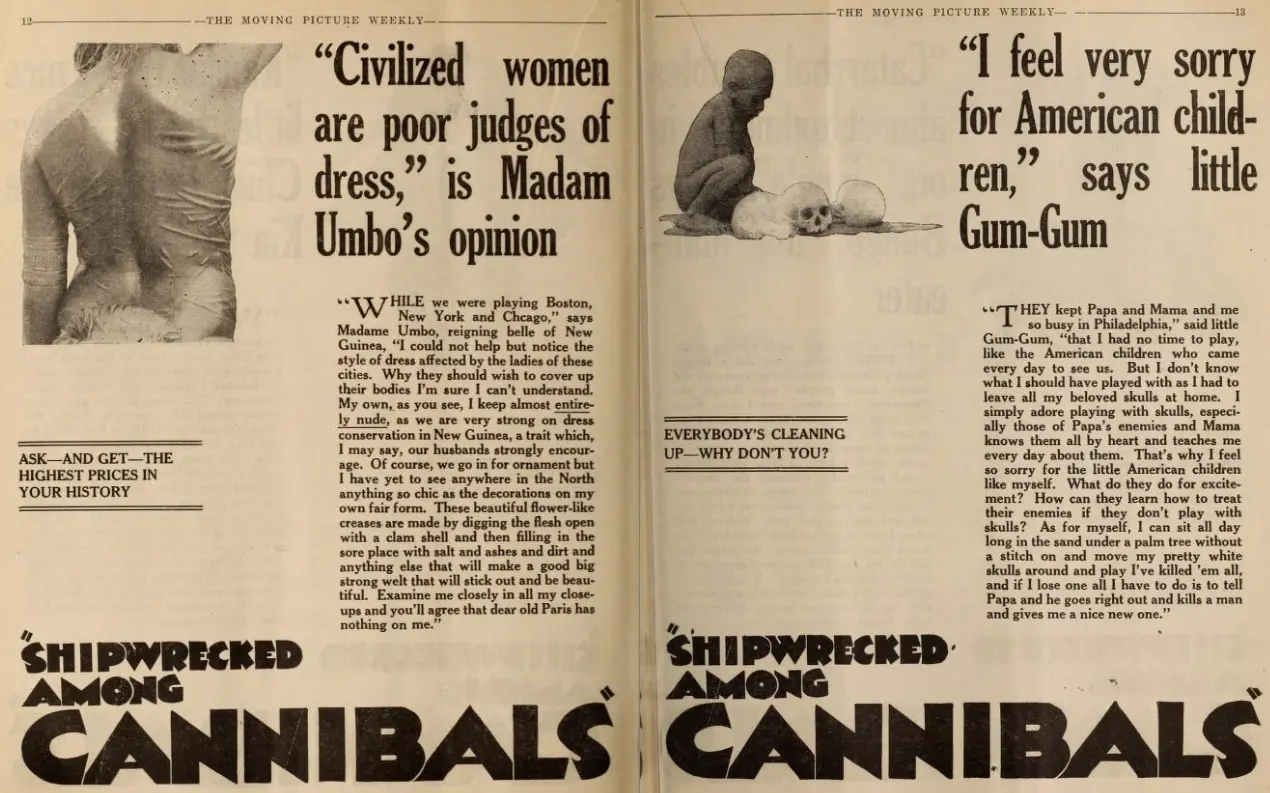 Shipwrecked Among Cannibals scene