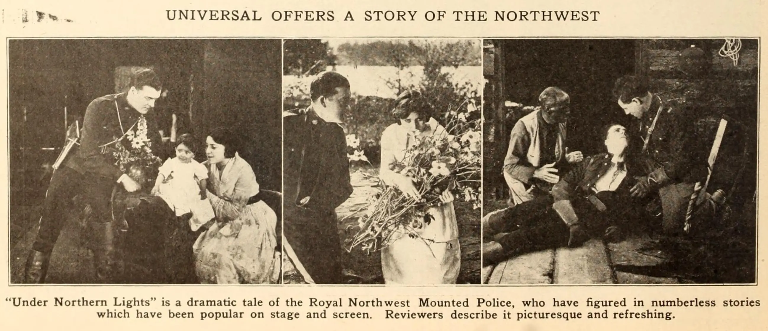 Under Northern Lights scene