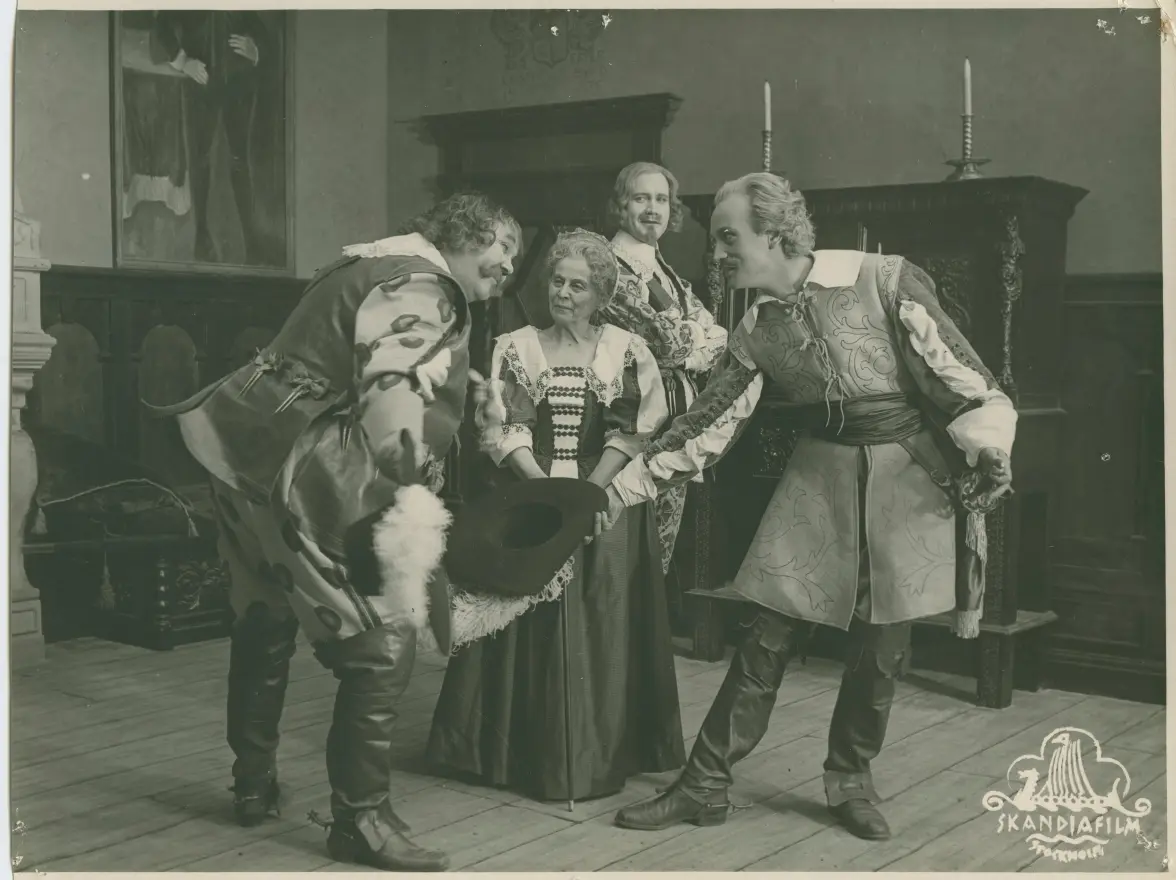 En lyckoriddare scene