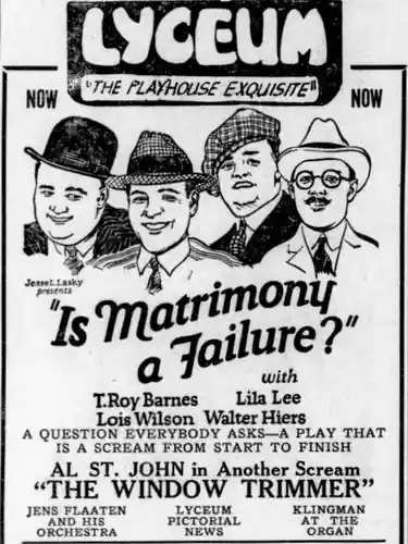Is Matrimony a Failure? scene