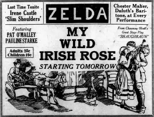 My Wild Irish Rose scene